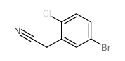 2-(5-溴-2-氯苯基)乙腈结构式