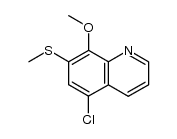 chloro-5 methoxy-8 thiomethyl-7 quinoleine Structure