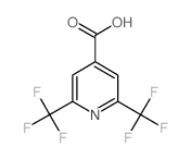 2,6-Bis(trifluoromethyl)pyridine-4-carboxylic acid结构式