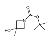 3-羟基-3-甲基氮杂环丁烷-1-甲酸叔丁酯结构式