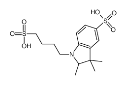 2,3,3-trimethyl-1-(4-sulfobutyl)-2H-indole-5-sulfonic acid Structure