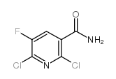 2,6-二氯-3-甲酰胺-5-氟吡啶结构式