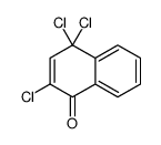 2,4,4-trichloronaphthalen-1-one结构式
