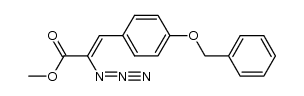 methyl α-azido-4-(benzyloxy)cinnamate结构式