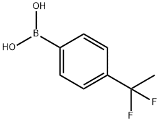4-(1,1-二氟乙基)苯基硼酸结构式