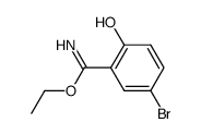 5-bromo-2-hydroxy-benzimidic acid ethyl ester Structure