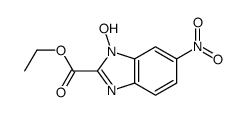 ethyl 1-hydroxy-6-nitrobenzimidazole-2-carboxylate Structure
