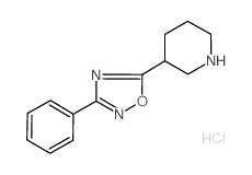 3-(5-哌啶-3-基-1,2,4-噁二唑-3-基)吡啶盐酸盐结构式