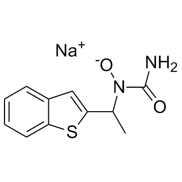 Zileuton (sodium) Structure