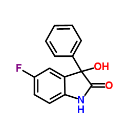 5-fluoro-3-hydroxy-3-phenylindolin-2-one Structure