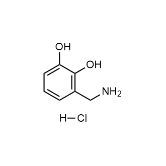 3-(氨基甲基)苯-1,2-二醇盐酸盐结构式
