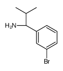 (1S)-1-(3-bromophenyl)-2-methylpropan-1-amine Structure