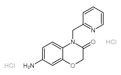 7-氨基-4-(2-吡啶甲基)-1,4-苯并噁嗪-3-酮 双盐酸盐结构式