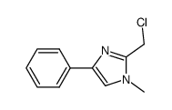 2-chloromethyl-1-methyl-4-phenyl-1H-imidazole Structure
