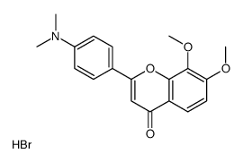 4'-二甲氨基7,8-二羟基黄酮二甲醚结构式