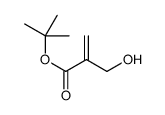 tert-butyl 2-(hydroxymethyl)acrylate structure