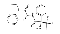 (R)-3-Phenyl-2-((R)-3,3,3-trifluoro-2-methoxy-2-phenyl-propionylamino)-propionic acid ethyl ester结构式