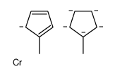 chromium,5-methylcyclopenta-1,3-diene,methylcyclopentane Structure