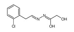 N-[2-(2-chlorophenyl)ethylideneamino]-2-hydroxyacetamide结构式