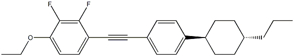 1-乙氧基-2,3-二氟-4-[[4-(反式-4-丙基环己基)苯基]乙炔基]苯结构式