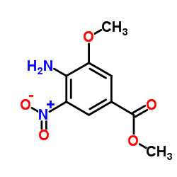 4-氨基-3-甲氧基-5-硝基苯甲酸甲酯结构式