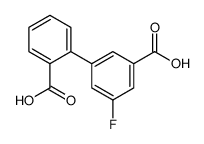 3-(2-carboxyphenyl)-5-fluorobenzoic acid结构式