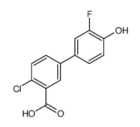 2-chloro-5-(3-fluoro-4-hydroxyphenyl)benzoic acid结构式