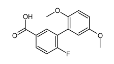 3-(2,5-dimethoxyphenyl)-4-fluorobenzoic acid结构式