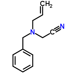 [Allyl(benzyl)amino]acetonitrile structure