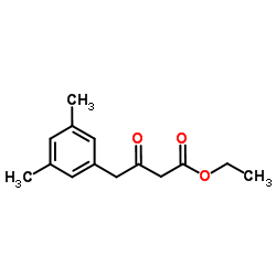 Ethyl 4-(3,5-dimethylphenyl)-3-oxobutanoate Structure