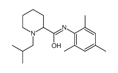 1-(2-methylpropyl)-N-(2,4,6-trimethylphenyl)piperidine-2-carboxamide结构式