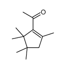 2-乙酰基-1,3,3,4,4-五甲基-1-环戊烯结构式