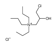 (3-chloro-2-hydroxypropyl)-tripropylazanium,chloride Structure