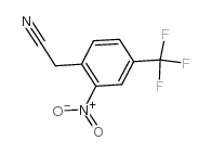 2-硝基-4-(三氟甲基)苯乙腈结构式