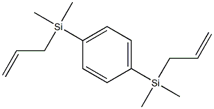 1,4-双(烯丙基二甲基硅基)苯结构式