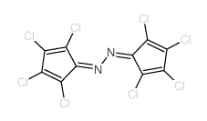 2,3,4,5-tetrachloro-N-[(2,3,4,5-tetrachloro-1-cyclopenta-2,4-dienylidene)amino]cyclopenta-2,4-dien-1-imine结构式