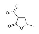 2-methyl-4-nitro-1,2-oxazol-5-one结构式