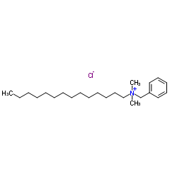 N-Benzyl-N,N-dimethyltetradecan-1-aminium chloride Structure