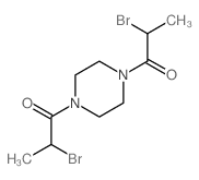 Piperazine, 1, 4-bis (2-bromo-1-oxopropyl)-结构式