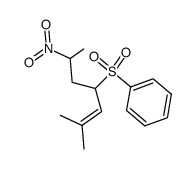 ((2-methyl-6-nitrohept-2-en-4-yl)sulfonyl)benzene结构式