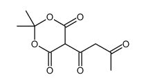 2,2-dimethyl-5-(3-oxobutanoyl)-1,3-dioxane-4,6-dione结构式
