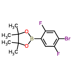 4-Bromo-2,5-bifluorophenylboronic acid pinacol ester Structure
