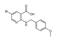 5-bromo-2-(4-methoxybenzylamino)nicotinic acid Structure
