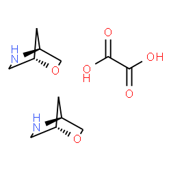 (1S,4S)-2-氧杂-5-氮杂双环[2.2.1]庚烷半草酸酯结构式