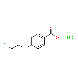 4-((2-CHLOROETHYL)AMINO)BENZOIC ACID HYDROCHLORIDE结构式