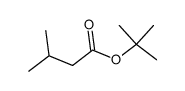 Butanoic acid, 3-Methyl-, 1,1-dimethylethyl ester Structure