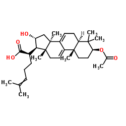 3-O-Acetyl-16 alpha-hydroxydehydrotrametenolic acid structure