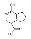 Pyrrolo[1,2-a]pyrazine-4-carboxylic acid, octahydro-1-oxo-, (4S-trans)- (9CI) Structure