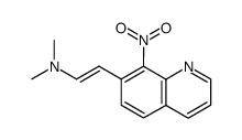 7-(β-trans-(N,N-dimethylamino)ethenyl)-8-nitroquinoline结构式