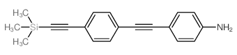 4-((4-((三甲基甲硅烷基)乙炔)苯基)乙炔)苯胺结构式